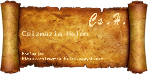 Csizmazia Helén névjegykártya